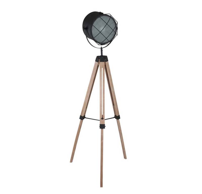 Steinhauer LIGHTING Stehlampe, Stehleuchte Stativleuchte Stehlampe Standleuchte, Holz braun, 3 von Steinhauer LIGHTING