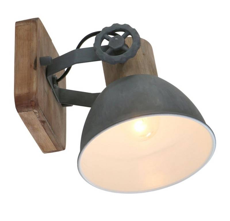 Steinhauer LIGHTING Wandleuchte, Leuchtmittel nicht inklusive, Vintage Wand Lampe grau Eichenholz Wohn Zimmer Leuchte Spot Steinhauer LIGHTING Wandleuchte, Leuchtmittel nicht inklusive, Vintage Wand Lampe grau Eichenholz Wohn Zimmer Leuchte Spot von Steinhauer LIGHTING