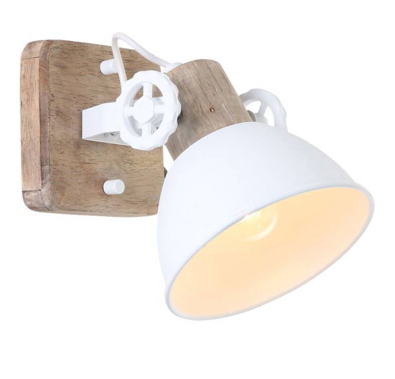 Steinhauer LIGHTING Wandleuchte, Leuchtmittel nicht inklusive, Vintage Wand Leuchte Spot weiß Eichenholz Wohn Zimmer Strahler Lampe Steinhauer LIGHTING Wandleuchte, Leuchtmittel nicht inklusive, Vintage Wand Leuchte Spot weiß Eichenholz Wohn Zimmer Strahler Lampe von Steinhauer LIGHTING