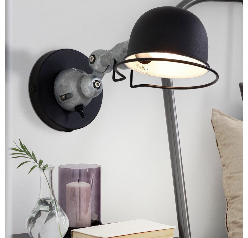 Steinhauer LIGHTING Wandleuchte, Leuchtmittel nicht inklusive, Wand Strahler Leuchte Wohn Ess Zimmer Beleuchtung Industrie Stil von Steinhauer LIGHTING