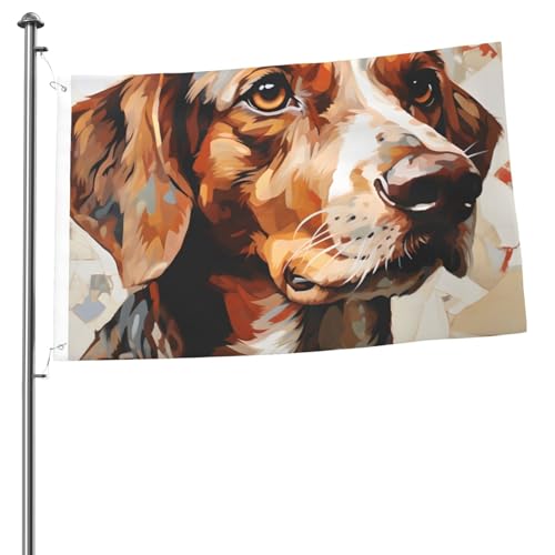Labrador-Hundeflagge, 60 x 91 cm, Aquarell-Banner, Gartenflagge, doppelseitig, Hausflagge, Wandflaggen für drinnen und draußen, Banner, Party-Dekorationen Labrador-Hundeflagge, 60 x 91 cm, Aquarell-Banner, Gartenflagge, doppelseitig, Hausflagge, Wandflaggen für drinnen und draußen, Banner, Party-Dekorationen von Mexpekil