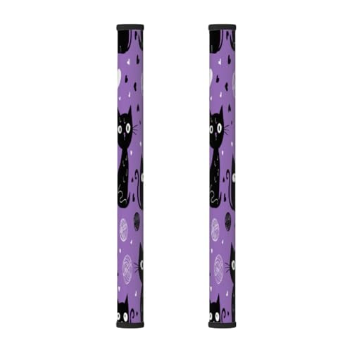 Mexpekil 2 Stück Kühlschrank-Türgriff-Abdeckungen, schwarze Katze, violett, Geschirrspüler, Mocrowave, Kühlschrank, Ofen, Türdekoration, Griffabdeckung, halten Sie Ihre Küchengeräte sauber Mexpekil 2 Stück Kühlschrank-Türgriff-Abdeckungen, schwarze Katze, violett, Geschirrspüler, Mocrowave, Kühlschrank, Ofen, Türdekoration, Griffabdeckung, halten Sie Ihre Küchengeräte sauber von Mexpekil