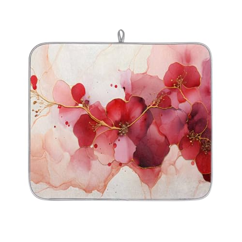 Mexpekil Abtropfmatte mit Mohnblumen-Motiv, saugfähig, für Küchentheke, rutschfeste Abtropfmatte für Geschirr, Tassen, Pfannen, 40,6 x 45,7 cm Mexpekil Abtropfmatte mit Mohnblumen-Motiv, saugfähig, für Küchentheke, rutschfeste Abtropfmatte für Geschirr, Tassen, Pfannen, 40,6 x 45,7 cm von Mexpekil