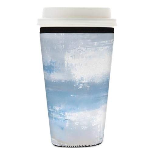 Mexpekil Art Painting Wiederverwendbare Eiskaffeehülle für heiße und kalte Getränke, isolierte Neopren-Getränkehüllen, passend für 740-800 ml Mexpekil Art Painting Wiederverwendbare Eiskaffeehülle für heiße und kalte Getränke, isolierte Neopren-Getränkehüllen, passend für 740-800 ml von Mexpekil