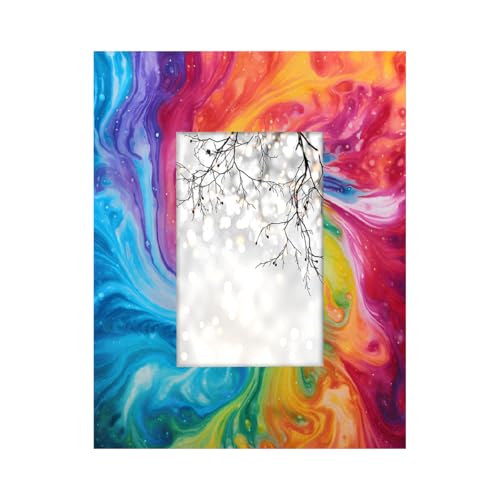 Mexpekil Bilderrahmen für Wandbehang und Tischplatte, 10 x 15 cm, Regenbogen-Kunst, Batik-Bilderrahmen, Heimdekoration, Geschenk, 15,2 x 10,2 cm Mexpekil Bilderrahmen für Wandbehang und Tischplatte, 10 x 15 cm, Regenbogen-Kunst, Batik-Bilderrahmen, Heimdekoration, Geschenk, 15,2 x 10,2 cm von Mexpekil