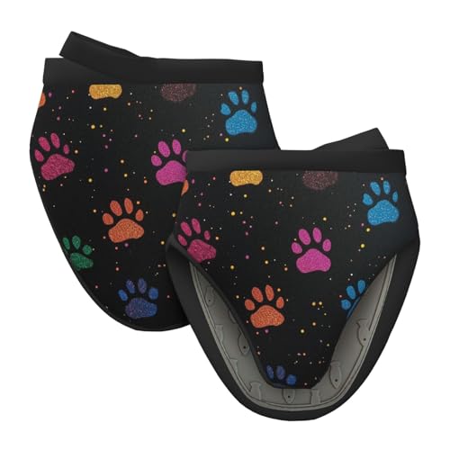 Mexpekil Bunte Glitzer-Backhandschuhe mit Hundepfoten-Motiv, hitzebeständig, Silikon-Ofenhandschuh, Küche, Mini-Ofenhandschuhe zum Kochen, Backen, Grillen, 1 Paar Mexpekil Bunte Glitzer-Backhandschuhe mit Hundepfoten-Motiv, hitzebeständig, Silikon-Ofenhandschuh, Küche, Mini-Ofenhandschuhe zum Kochen, Backen, Grillen, 1 Paar von Mexpekil
