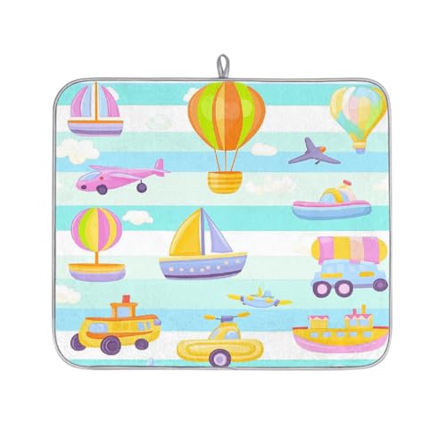 Mexpekil Bunte niedliche Cartoon-Abtropfmatte für Auto, Boot, saugfähige Abtropfmatte, Küchentheke, rutschfeste Abtropfmatte für Geschirr, Regale, Tassen, Pfannen, 40,6 x 45,7 cm Mexpekil Bunte niedliche Cartoon-Abtropfmatte für Auto, Boot, saugfähige Abtropfmatte, Küchentheke, rutschfeste Abtropfmatte für Geschirr, Regale, Tassen, Pfannen, 40,6 x 45,7 cm von Mexpekil