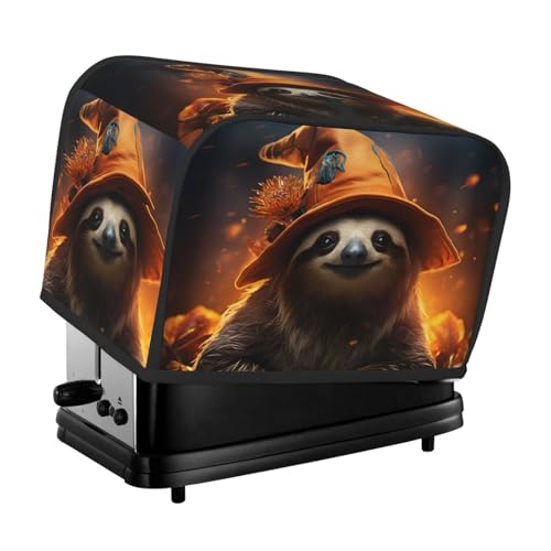 Mexpekil Funny Magic Faultier Toaster Abdeckung 2 Scheiben Brotbackmaschine Abdeckung Wasserdicht Küche Kleingerät Staubdichte Abdeckungen Toaster Ofen Schutz Frauen Geschenk von Mexpekil