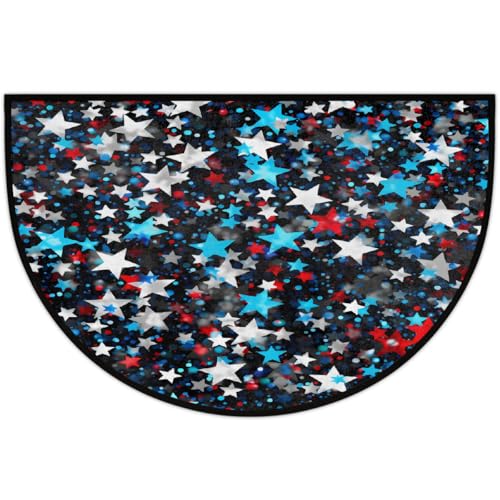 Mexpekil Fußmatte mit Sternenmotiv, für drinnen und draußen, rutschfest, waschbar, halbrund, saugfähig, halbrund, 61 x 91 cm Mexpekil Fußmatte mit Sternenmotiv, für drinnen und draußen, rutschfest, waschbar, halbrund, saugfähig, halbrund, 61 x 91 cm von Mexpekil