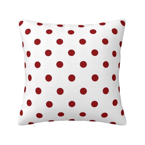Mexpekil Kissenbezüge, rot mit weißen Punkten, dekorative Wurfkissenbezüge für Sofa, Garten, Outdoor, 40 x 40 cm Mexpekil Kissenbezüge, rot mit weißen Punkten, dekorative Wurfkissenbezüge für Sofa, Garten, Outdoor, 40 x 40 cm von Mexpekil
