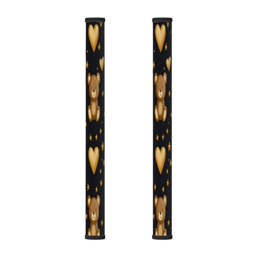 Mexpekil Kühlschrank-Türgriff-Abdeckungen, Cartoon-Goldbär und Herzen, Sterne, Geschirrspüler, Mocrowave, Kühlschrank, Ofen, Türdekoration, Griffabdeckung, halten Sie Ihre Küchengeräte sauber, 2 Stück Mexpekil Kühlschrank-Türgriff-Abdeckungen, Cartoon-Goldbär und Herzen, Sterne, Geschirrspüler, Mocrowave, Kühlschrank, Ofen, Türdekoration, Griffabdeckung, halten Sie Ihre Küchengeräte sauber, 2 Stück von Mexpekil