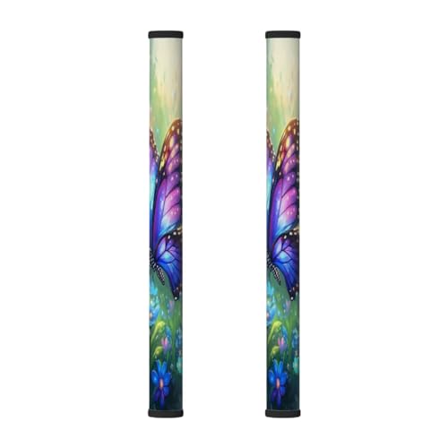 Mexpekil Kühlschrank-Türgriff-Abdeckungen, bunte Schmetterlinge, violette Blumen, Geschirrspüler, Mocrowave, Kühlschrank, Ofen, Türdekoration, Griffabdeckung, halten Sie Ihre Küchengeräte sauber, 2 Mexpekil Kühlschrank-Türgriff-Abdeckungen, bunte Schmetterlinge, violette Blumen, Geschirrspüler, Mocrowave, Kühlschrank, Ofen, Türdekoration, Griffabdeckung, halten Sie Ihre Küchengeräte sauber, 2 von Mexpekil