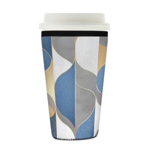 Mexpekil Luxuriöse, wiederverwendbare Eiskaffeehülle für heiße und kalte Getränke, isolierte Neopren-Getränkehüllen, passend für 625 - 680 ml Mexpekil Luxuriöse, wiederverwendbare Eiskaffeehülle für heiße und kalte Getränke, isolierte Neopren-Getränkehüllen, passend für 625 - 680 ml von Mexpekil