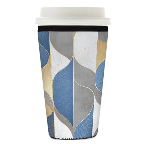 Mexpekil Luxuriöse, wiederverwendbare Eiskaffeehülle für heiße und kalte Getränke, isolierte Neopren-Getränkehüllen, passend für 740 - 800 ml Mexpekil Luxuriöse, wiederverwendbare Eiskaffeehülle für heiße und kalte Getränke, isolierte Neopren-Getränkehüllen, passend für 740 - 800 ml von Mexpekil