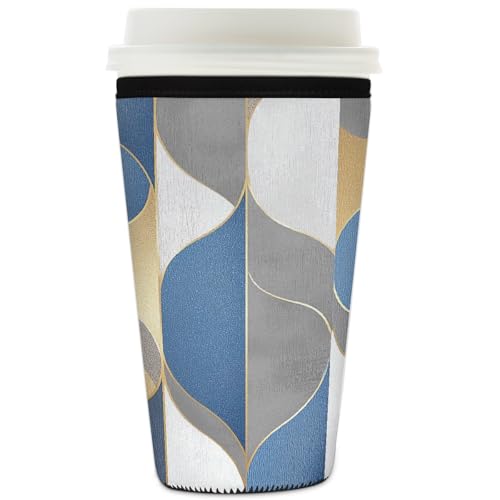 Mexpekil Luxuriöse, wiederverwendbare Eiskaffeehülle für heiße und kalte Getränke, isolierte Neopren-Getränkehüllen, passend für 900 ml Mexpekil Luxuriöse, wiederverwendbare Eiskaffeehülle für heiße und kalte Getränke, isolierte Neopren-Getränkehüllen, passend für 900 ml von Mexpekil