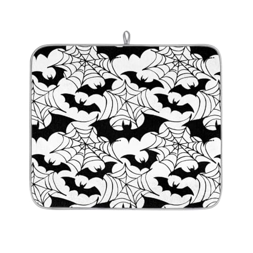 Mexpekil Mikrofaser-Abtropfmatte für Küche, Fledermaus und Spinnennetz, Abtropfmatte, Kaffeemaschine, saugfähige Trockenpads für Spüle, Kaffeebar, 40,6 x 45,7 cm Mexpekil Mikrofaser-Abtropfmatte für Küche, Fledermaus und Spinnennetz, Abtropfmatte, Kaffeemaschine, saugfähige Trockenpads für Spüle, Kaffeebar, 40,6 x 45,7 cm von Mexpekil