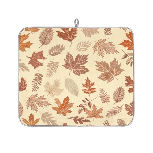Mexpekil Mikrofaser-Abtropfmatte für Küche, Herbstblätter, Abtropfmatte, Kaffeemaschine, saugfähige Trockenpads für Spüle, Kaffeebar, 40,6 x 45,7 cm Mexpekil Mikrofaser-Abtropfmatte für Küche, Herbstblätter, Abtropfmatte, Kaffeemaschine, saugfähige Trockenpads für Spüle, Kaffeebar, 40,6 x 45,7 cm von Mexpekil