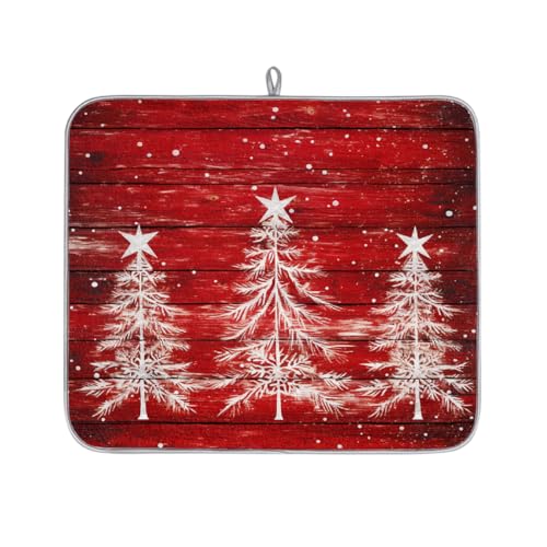 Mexpekil Mikrofaser-Abtropfmatte für Küche, Holz, Weihnachtsbäume, Abtropfmatte, Kaffeemaschine, saugfähige Trockenpads für Spüle, Kaffeebar, 40,6 x 45,7 cm Mexpekil Mikrofaser-Abtropfmatte für Küche, Holz, Weihnachtsbäume, Abtropfmatte, Kaffeemaschine, saugfähige Trockenpads für Spüle, Kaffeebar, 40,6 x 45,7 cm von Mexpekil