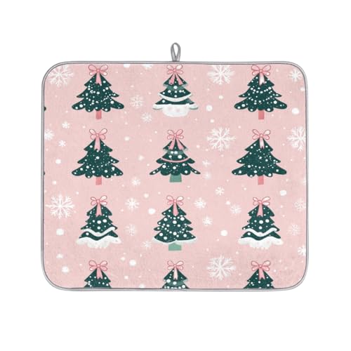 Mexpekil Mikrofaser-Abtropfmatte für Küche, Weihnachtsbäume mit Schleife, Abtropfmatte, Kaffeemaschine, saugfähige Trockenpads für Spüle, Kaffeebar, 40,6 x 45,7 cm Mexpekil Mikrofaser-Abtropfmatte für Küche, Weihnachtsbäume mit Schleife, Abtropfmatte, Kaffeemaschine, saugfähige Trockenpads für Spüle, Kaffeebar, 40,6 x 45,7 cm von Mexpekil