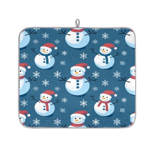 Mexpekil Mikrofaser-Abtropfmatte für Küche, Weihnachtsmotiv, roter Hut, Schneemann, Abtropfmatte, Kaffeemaschine, saugfähige Trockenpads für Spüle, Kaffeebar, 40,6 x 45,7 cm Mexpekil Mikrofaser-Abtropfmatte für Küche, Weihnachtsmotiv, roter Hut, Schneemann, Abtropfmatte, Kaffeemaschine, saugfähige Trockenpads für Spüle, Kaffeebar, 40,6 x 45,7 cm von Mexpekil