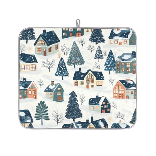 Mexpekil Mikrofaser-Abtropfmatte für Küche, Winterhaus und Bäume, Abtropfmatte, Kaffeemaschine, saugfähige Trockenpads für Spüle, Kaffeebar, 40,6 x 45,7 cm Mexpekil Mikrofaser-Abtropfmatte für Küche, Winterhaus und Bäume, Abtropfmatte, Kaffeemaschine, saugfähige Trockenpads für Spüle, Kaffeebar, 40,6 x 45,7 cm von Mexpekil