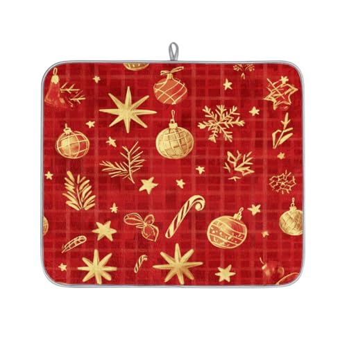 Mexpekil Mikrofaser-Abtropfmatte für Küche, handgezeichnete goldene Kritzeleien, Abtropfmatte, Kaffeemaschine, saugfähige Abtropfpads für Spüle, Kaffeebar, 40,6 x 45,7 cm Mexpekil Mikrofaser-Abtropfmatte für Küche, handgezeichnete goldene Kritzeleien, Abtropfmatte, Kaffeemaschine, saugfähige Abtropfpads für Spüle, Kaffeebar, 40,6 x 45,7 cm von Mexpekil