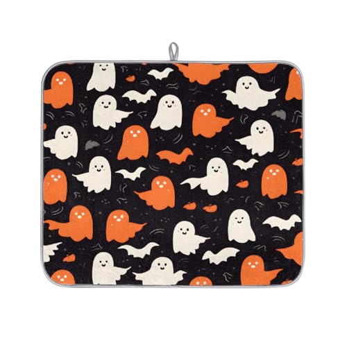 Mexpekil Mikrofaser-Abtropfmatte für Küche, niedliches Geister-Abtropfgestell, Kaffeemaschine, saugfähige Trockenpads für Spüle, Kaffeebar, 40,6 x 45,7 cm Mexpekil Mikrofaser-Abtropfmatte für Küche, niedliches Geister-Abtropfgestell, Kaffeemaschine, saugfähige Trockenpads für Spüle, Kaffeebar, 40,6 x 45,7 cm von Mexpekil