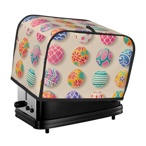 Mexpekil Ostereier Kunstdruck Toaster Abdeckung 2 Scheiben Brotbackmaschine Abdeckung Wasserdicht Küche Kleingerät Staubdichte Abdeckungen Toaster Ofen Schutz Frauen Geschenk von Mexpekil