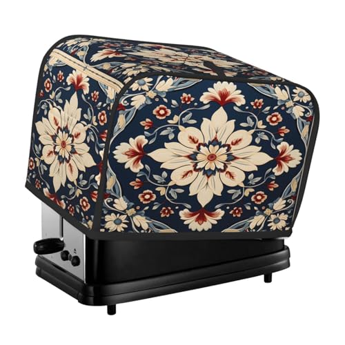 Mexpekil Retro Boho Mandala Blumen Toaster Abdeckung 2 Scheiben Brotbackmaschine Abdeckung Wasserdicht Küche Kleingerät Staubdichte Abdeckungen Toaster Ofen Schutz Frauen Geschenk von Mexpekil