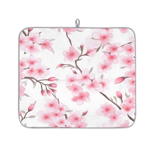 Mexpekil Spring Pink Cherry Abtropfmatte, saugfähige Abtropfmatte für Küchentheke, rutschfeste Abtropfmatten für Geschirr, Tassen, Pfannen, 40,6 x 45,7 cm Mexpekil Spring Pink Cherry Abtropfmatte, saugfähige Abtropfmatte für Küchentheke, rutschfeste Abtropfmatten für Geschirr, Tassen, Pfannen, 40,6 x 45,7 cm von Mexpekil