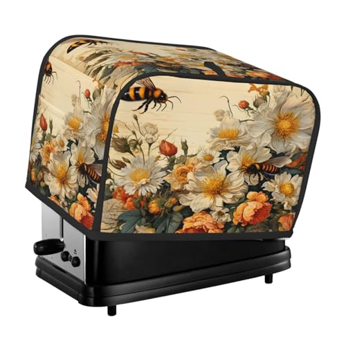 Mexpekil Vintage Painting Floral Bee Flower Toaster Cover 2 Slice Bread Maker Cover Waterproof Kitchen Small Appliance Dust-Proof Covers Toaster Oven Protection Women Gift Mexpekil Vintage Painting Floral Bee Flower Toaster Cover 2 Slice Bread Maker Cover Waterproof Kitchen Small Appliance Dust-Proof Covers Toaster Oven Protection Women Gift von Mexpekil