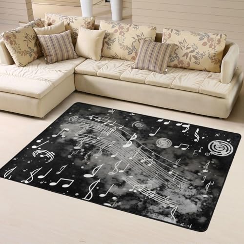 Mexpekil Vintage-Teppich mit Musik, 120 x 160 cm, rutschfester Teppich für Wohnzimmer, Schlafzimmer, waschbar, große Matte, moderne Heimdekoration für drinnen und draußen Mexpekil Vintage-Teppich mit Musik, 120 x 160 cm, rutschfester Teppich für Wohnzimmer, Schlafzimmer, waschbar, große Matte, moderne Heimdekoration für drinnen und draußen von Mexpekil