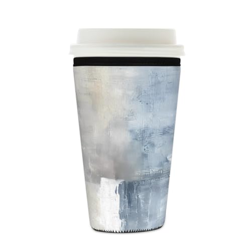 Mexpekil Wiederverwendbare Eiskaffeehülle für heiße und kalte Getränke, isolierte Neopren-Getränkehüllen, passend für 473 - 510 ml Mexpekil Wiederverwendbare Eiskaffeehülle für heiße und kalte Getränke, isolierte Neopren-Getränkehüllen, passend für 473 - 510 ml von Mexpekil