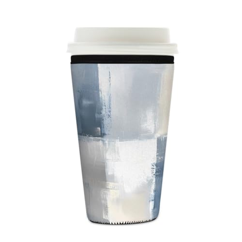 Mexpekil Wiederverwendbare Eiskaffeehülle für heiße und kalte Getränke, isolierte Neopren-Getränkehüllen, passend für 473 - 510 ml von Mexpekil