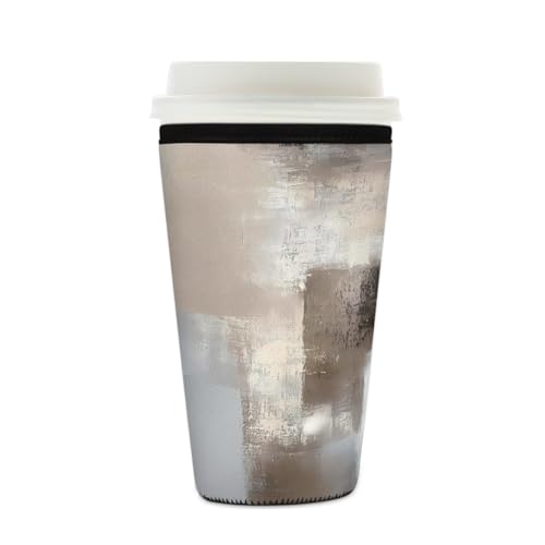 Mexpekil Wiederverwendbare Eiskaffeehülle für heiße und kalte Getränke, isolierte Neopren-Getränkehüllen, passend für 473 - 510 ml Mexpekil Wiederverwendbare Eiskaffeehülle für heiße und kalte Getränke, isolierte Neopren-Getränkehüllen, passend für 473 - 510 ml von Mexpekil