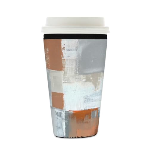 Mexpekil Wiederverwendbare Eiskaffeehülle für heiße und kalte Getränke, isolierte Neopren-Getränkehüllen, passend für 473 - 510 ml Mexpekil Wiederverwendbare Eiskaffeehülle für heiße und kalte Getränke, isolierte Neopren-Getränkehüllen, passend für 473 - 510 ml von Mexpekil