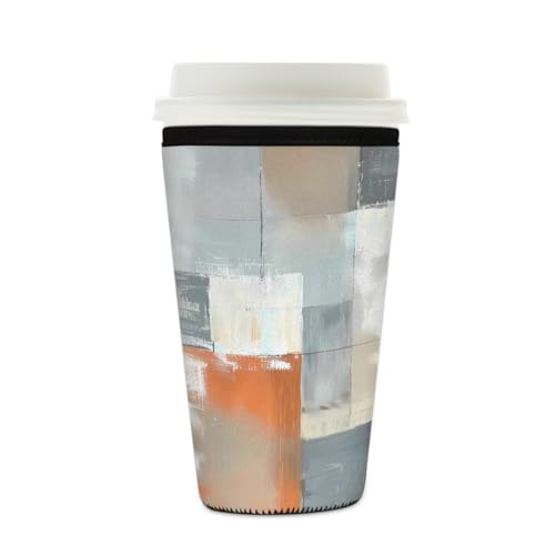 Mexpekil Wiederverwendbare Eiskaffeehülle für heiße und kalte Getränke, isolierte Neopren-Getränkehüllen, passend für 473 - 510 ml Mexpekil Wiederverwendbare Eiskaffeehülle für heiße und kalte Getränke, isolierte Neopren-Getränkehüllen, passend für 473 - 510 ml von Mexpekil