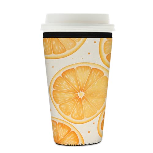 Mexpekil Wiederverwendbare Eiskaffeehülle für heiße und kalte Getränke, isolierte Neopren-Getränkehüllen, passend für 625 - 680 ml von Mexpekil