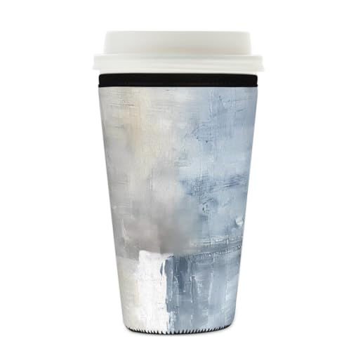 Mexpekil Wiederverwendbare Eiskaffeehülle für heiße und kalte Getränke, isolierte Neopren-Getränkehüllen, passend für 625 - 680 ml Mexpekil Wiederverwendbare Eiskaffeehülle für heiße und kalte Getränke, isolierte Neopren-Getränkehüllen, passend für 625 - 680 ml von Mexpekil