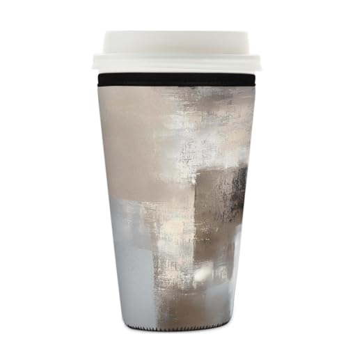 Mexpekil Wiederverwendbare Eiskaffeehülle für heiße und kalte Getränke, isolierte Neopren-Getränkehüllen, passend für 625 - 680 ml Mexpekil Wiederverwendbare Eiskaffeehülle für heiße und kalte Getränke, isolierte Neopren-Getränkehüllen, passend für 625 - 680 ml von Mexpekil