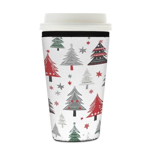 Mexpekil Wiederverwendbare Eiskaffeehülle für heiße und kalte Getränke, isolierte Neopren-Getränkehüllen, passend für 625 - 680 ml Mexpekil Wiederverwendbare Eiskaffeehülle für heiße und kalte Getränke, isolierte Neopren-Getränkehüllen, passend für 625 - 680 ml von Mexpekil