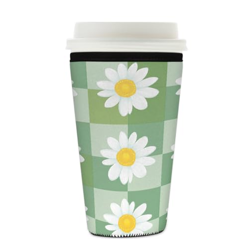 Mexpekil Wiederverwendbare Eiskaffeehülle für heiße und kalte Getränke, isolierte Neopren-Getränkehüllen, passend für 625 - 680 ml von Mexpekil