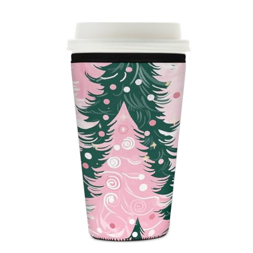 Mexpekil Wiederverwendbare Eiskaffeehülle für heiße und kalte Getränke, isolierte Neopren-Getränkehüllen, passend für 625 - 680 ml von Mexpekil