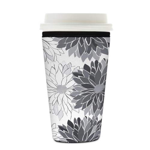 Mexpekil Wiederverwendbare Eiskaffeehülle für heiße und kalte Getränke, isolierte Neopren-Getränkehüllen, passend für 625 - 680 ml Mexpekil Wiederverwendbare Eiskaffeehülle für heiße und kalte Getränke, isolierte Neopren-Getränkehüllen, passend für 625 - 680 ml von Mexpekil