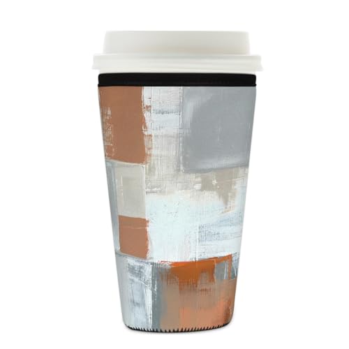 Mexpekil Wiederverwendbare Eiskaffeehülle für heiße und kalte Getränke, isolierte Neopren-Getränkehüllen, passend für 625 - 680 ml Mexpekil Wiederverwendbare Eiskaffeehülle für heiße und kalte Getränke, isolierte Neopren-Getränkehüllen, passend für 625 - 680 ml von Mexpekil