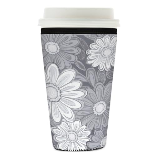 Mexpekil Wiederverwendbare Eiskaffeehülle für heiße und kalte Getränke, isolierte Neopren-Getränkehüllen, passend für 740 - 800 ml Mexpekil Wiederverwendbare Eiskaffeehülle für heiße und kalte Getränke, isolierte Neopren-Getränkehüllen, passend für 740 - 800 ml von Mexpekil