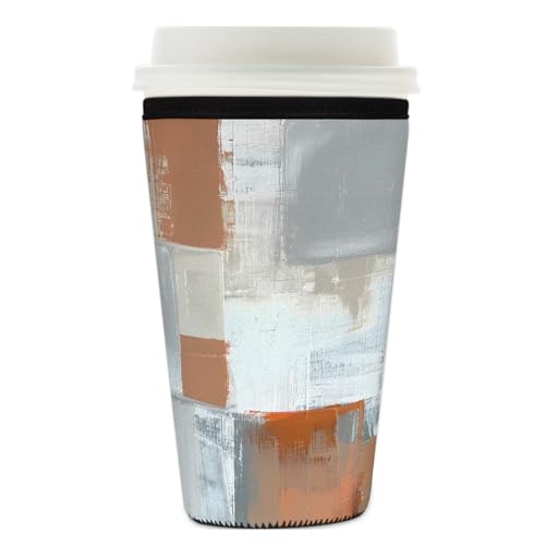 Mexpekil Wiederverwendbare Eiskaffeehülle für heiße und kalte Getränke, isolierte Neopren-Getränkehüllen, passend für 740-800 ml Mexpekil Wiederverwendbare Eiskaffeehülle für heiße und kalte Getränke, isolierte Neopren-Getränkehüllen, passend für 740-800 ml von Mexpekil