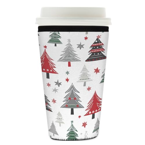 Mexpekil Wiederverwendbare Eiskaffeehülle für heiße und kalte Getränke, isolierte Neopren-Getränkehüllen, passend für 740 - 800 ml von Mexpekil