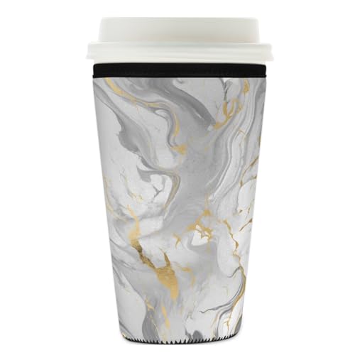 Mexpekil Wiederverwendbare Eiskaffeehülle für heiße und kalte Getränke, isolierte Neopren-Getränkehüllen, passend für 740-800 ml Mexpekil Wiederverwendbare Eiskaffeehülle für heiße und kalte Getränke, isolierte Neopren-Getränkehüllen, passend für 740-800 ml von Mexpekil