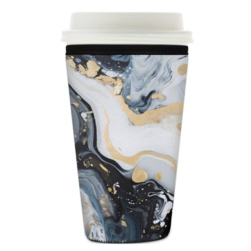 Mexpekil Wiederverwendbare Eiskaffeehülle für heiße und kalte Getränke, isolierte Neopren-Getränkehüllen, passend für 740-800 ml Mexpekil Wiederverwendbare Eiskaffeehülle für heiße und kalte Getränke, isolierte Neopren-Getränkehüllen, passend für 740-800 ml von Mexpekil